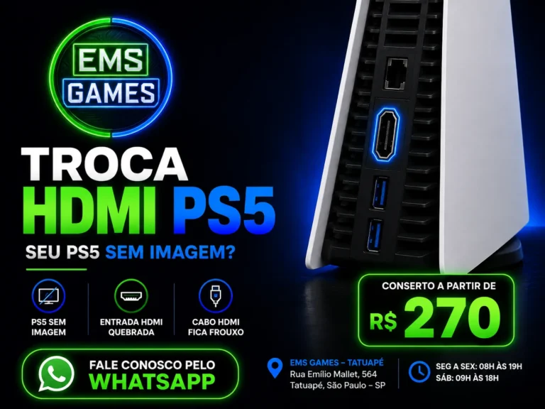 troca HDMI PS5